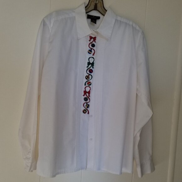 Charter Club Tops - Understated Holiday Blouse by Charter Club Made in British Hong Kong